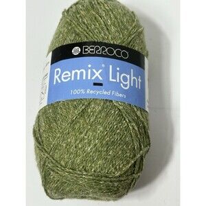 Berroco Remix Light Yarn 100% Recycled Fibers Dye 36894 Color 6921 Green 432 yds